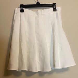 Chic White A-Line Mini Skirt